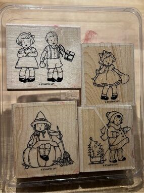 🍒 Stampin’Up! 🍒 Retired “Greeting Cards Kids” Stamp set.